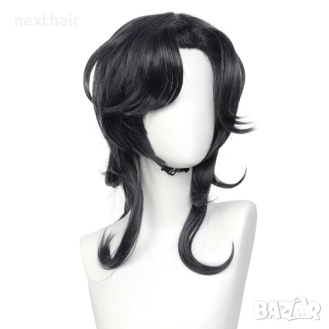 Аниме перука синьо сива Fifth Personality Knight, снимка 6 - Аксесоари за коса - 50962202