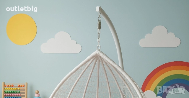 Люлка градинска висяща люлка тип гнездо,яйце–Промоция, снимка 2 - Градински мебели, декорация  - 52234941