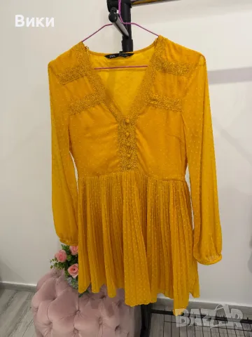 Рокля на Zara в размер S, снимка 6 - Рокли - 48587196