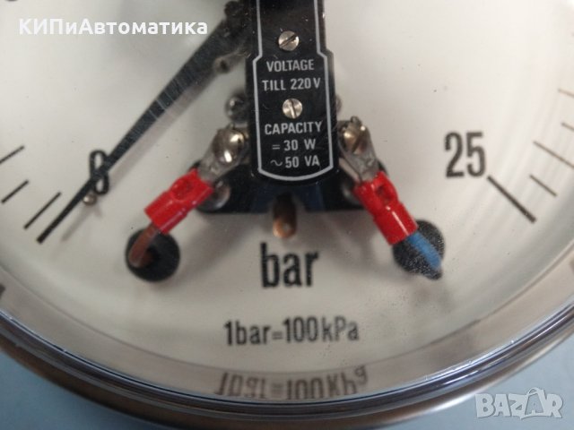 Ел. контактен Манометър Nuova Fima Ф 160, 16 bar, снимка 11 - Резервни части за машини - 34450071