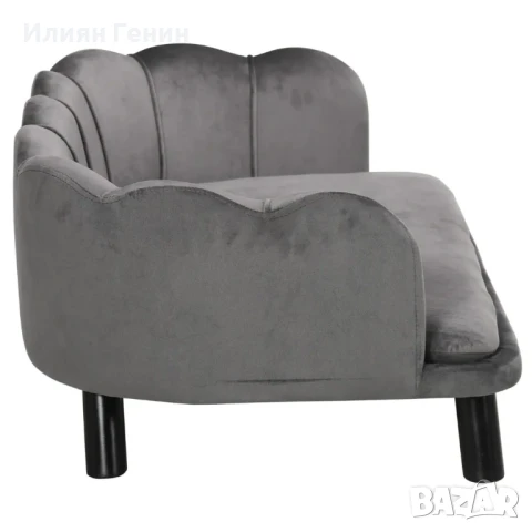 Диван за кучета PawHut, с калъф, който може да се пере, с облегалка и дървени крака , снимка 4 - За кучета - 50835319