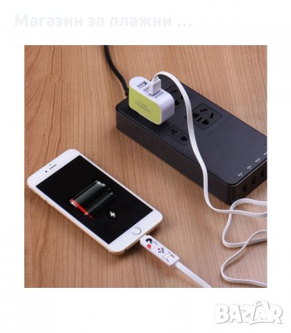 ТРОЕН USB РАЗКЛОНИТЕЛ ЗА КОНТАКТ 220V - код 1984, снимка 3 - Ключове, контакти, щепсели - 34231031