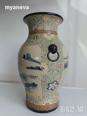 Порцеланова ваза с печат от Виетнам, Сайгон, снимка 3 - Вази - 50968008