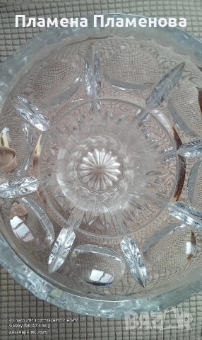 КРИСТАЛНА ВАЗА, снимка 2 - Декорация за дома - 52718741