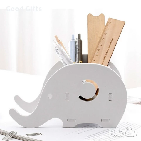 Многофункционален органайзер „Слонче“ – Поставка за телефон, моливи и козметика, снимка 4 - Други стоки за дома - 50962322
