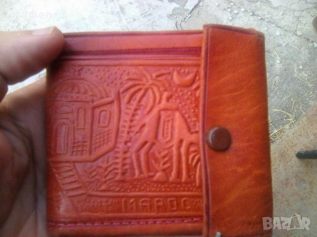 Портфейл естественна кожа от Мароко, снимка 1