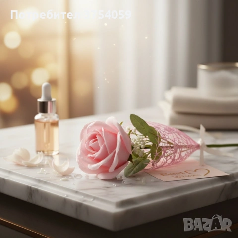 Декоративна единична роза в подаръчна кутия „Best Wishes“, снимка 7 - Романтични подаръци - 53075851