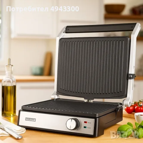 Електрически грил-тостер 2в1 Royalty Line RL-PG7933, снимка 2 - Тостери - 56040561