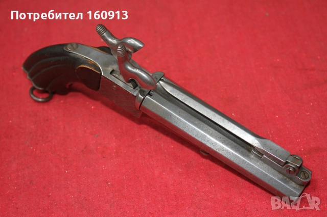 Двуцевка двуцевен пистолет тип Лефуше с нож щик кама., снимка 4 - Антикварни и старинни предмети - 51444403