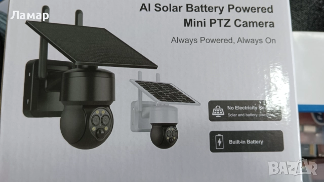 Соларна ловна въртяща камера 4G 9MP работи с СИМ SIM карта мобилни данни от тел. опер, снимка 2 - Други - 52665907