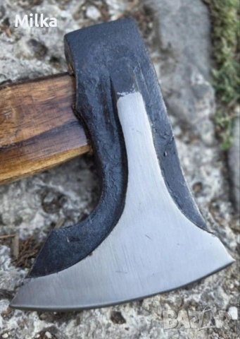 брадвичка от ковано желязо с дървена дръжка, снимка 2 - Други - 53718427