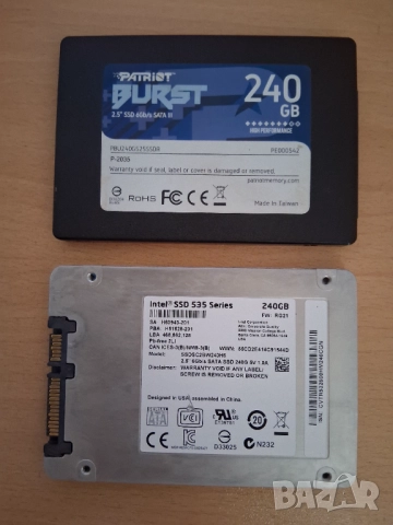 intel ssd 535 series 240gb-35.00лв,Patriot 2.5'' ssd 240gb 6bg/s sata iii -35.00лв