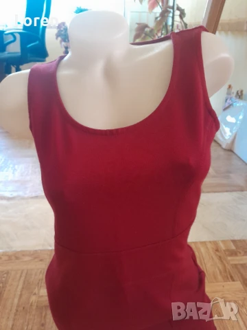 💋Miss Etam💋Рокля бордо, снимка 4 - Рокли - 50577667
