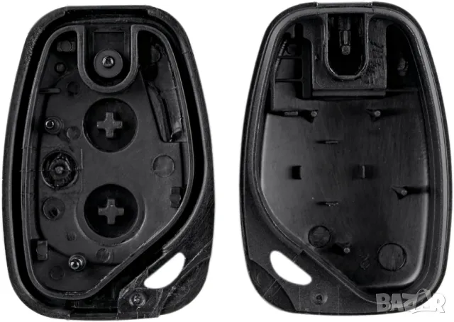 Кутийка за автомобилен ключ с 2 бутона за Renault Trafic, Kangoo, Master – с лого, снимка 2 - Аксесоари и консумативи - 49160497