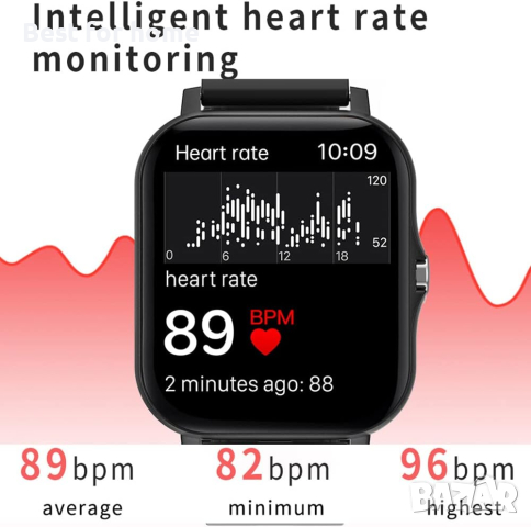 Висококачествен Смарт часовник STRIPN P8, снимка 5 - Смарт часовници - 44782512