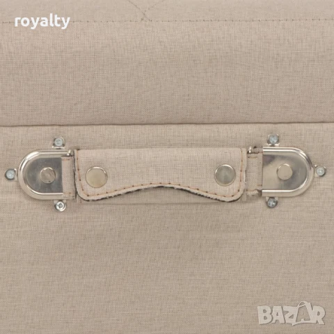 Табуретки за съхранение, 3 бр, бежови, плат , снимка 11 - Други стоки за дома - 50937119