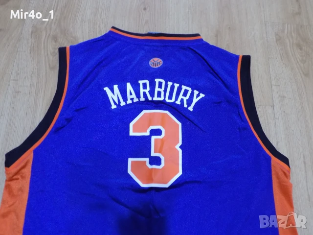 баскетболен потник new york knicks marbury #3 nba adidas екип тениска спорт оригинал мъжки S/M, снимка 3 - Спортни дрехи, екипи - 51037955
