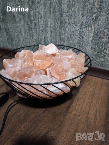 Солна лампа от хималайска сол, снимка 2 - Лампи за стена - 51031969