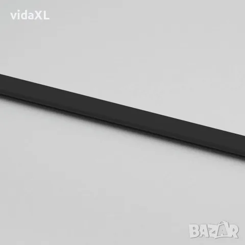 vidaXL Плъзгаща се врата с обков 76x205 см Закалено стъкло&Алуминий, снимка 6 - Входни врати - 56147089