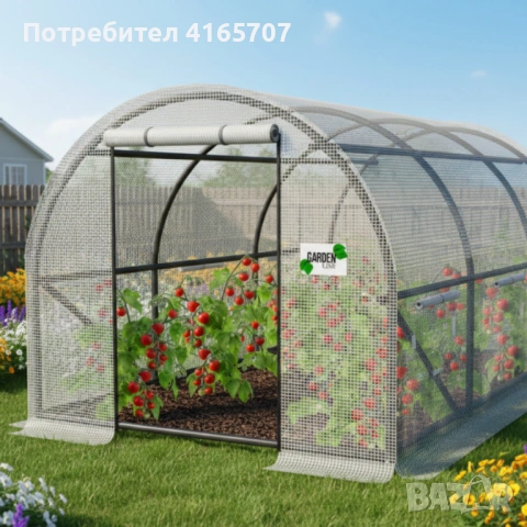 Компактна бяла оранжерия - професионална защита и идеални условия за вашите култури - 3 х 2 х 2м, снимка 4 - Оранжерии - 53646130