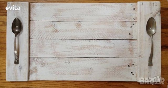 Ръчно изработен дизайнерски поднос с антични дръжки! , снимка 9 - Декорация за дома - 34462983