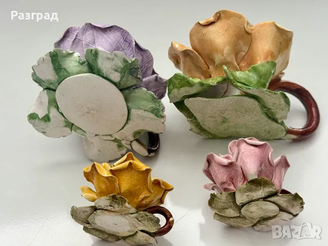  4 бр. ръчно изработени италиански свещници, снимка 12 - Декорация за дома - 49813150