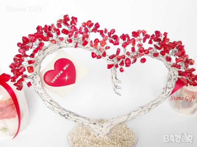 Дръвче Червен Корал, Подарък Коледа, Подарък Нова Година, Идея рожде ден, Подарък Годишнина, снимка 10 - Други - 35991619