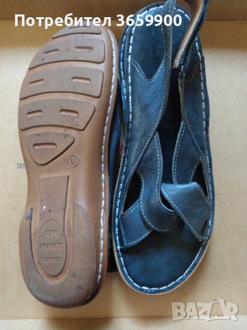 Дамски сандали от естествена кожа, размер 39 , снимка 2 - Сандали - 41978546