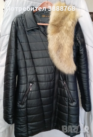 Дамско палто от изкуствена кожа, снимка 4 - Палта, манта - 52557399