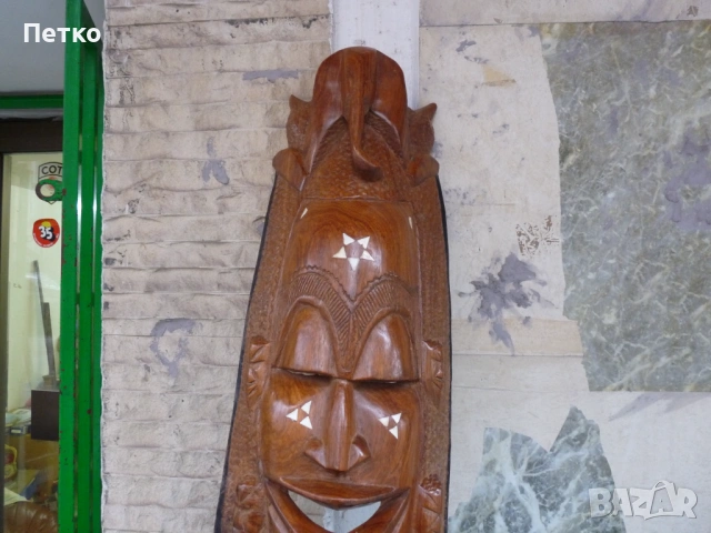 Стара масивна фигура дърво, снимка 5 - Антикварни и старинни предмети - 53635413