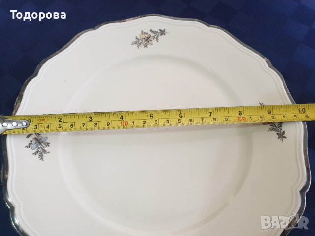 Комплект старинни порцеланови чинии -Johann haviland Bavaria Decor feins, снимка 3 - Сервизи - 40045749