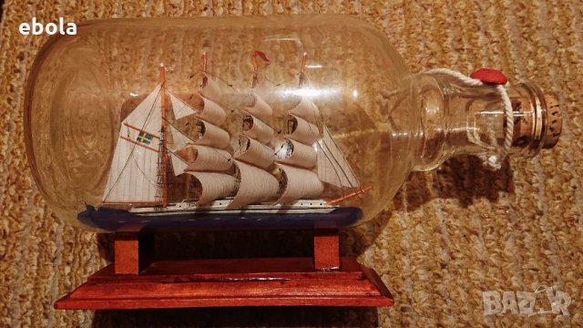 Шведски кораб в бутилка, снимка 15 - Други ценни предмети - 35961988