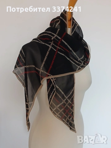 Копринени шалове DKNY 5бр., снимка 9 - Шалове - 53797485