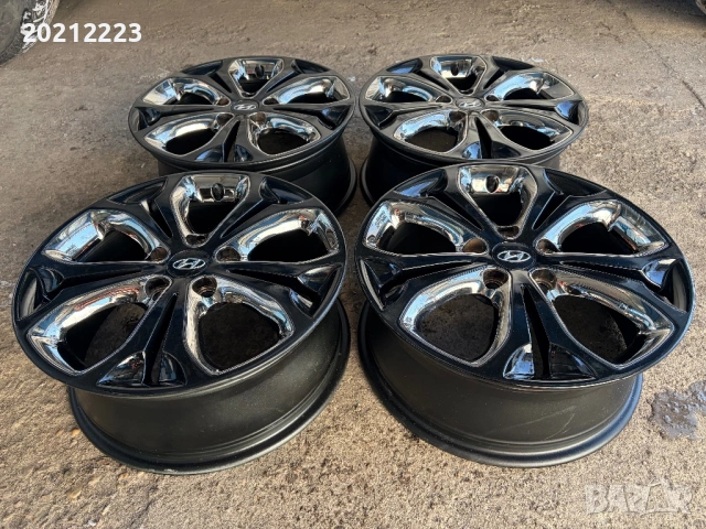 4 броя алуминиеви джанти за Hyundai IX35, KONA,IONIQ,Elantra,TUCSON 17, снимка 9 - Гуми и джанти - 53165020