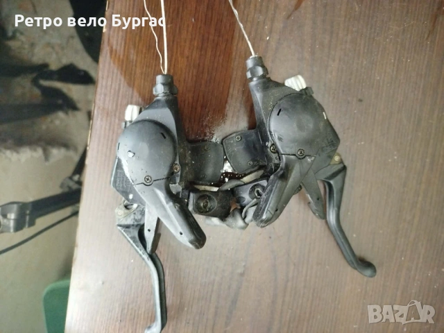 Комбинирани команди 27 скорости за велосипед Колело Shimano deore st m 510. Цена за чифт , снимка 5 - Части за велосипеди - 53659186