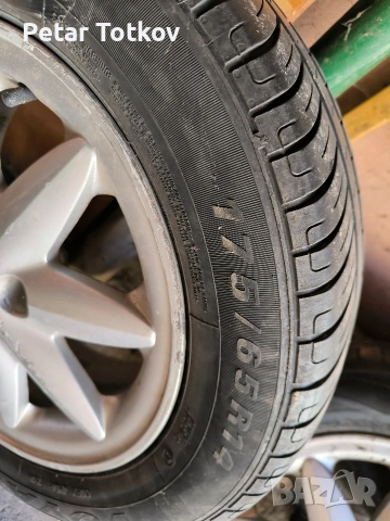 Джанти с гуми 14". от Рено Клио 2 2001г. хечбег, снимка 2 - Гуми и джанти - 53450157