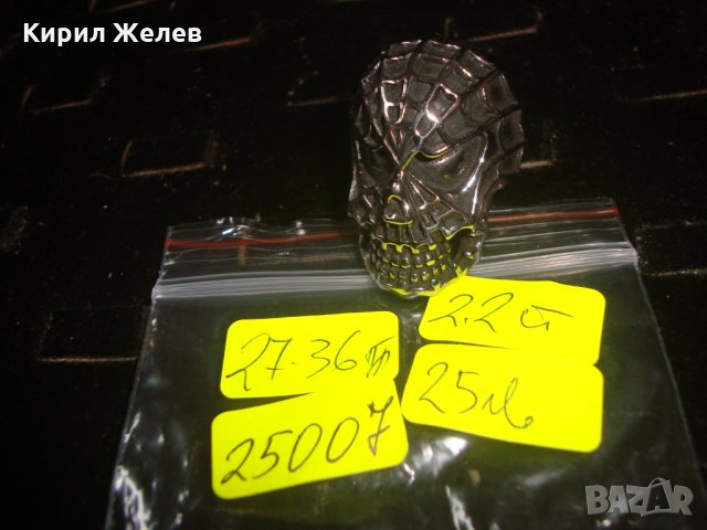 ПРЪСТЕН - СТРАХОВИТА МАСКА НЕО ГОТИКА ХЕВИ МЕТЪЛ СТИЛ НЕРЪЖДАЕМА ОКСИДИРАНА СТОМАНА НОВ 25007, снимка 2 - Пръстени - 34420100