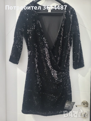 Официална рокля с пайети (нова)