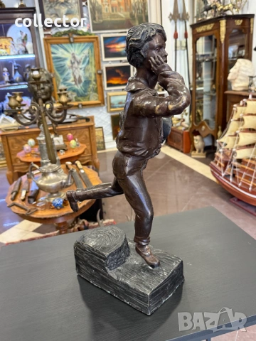 Бронзова скулптура "Вестникар" - Alonzo №7888