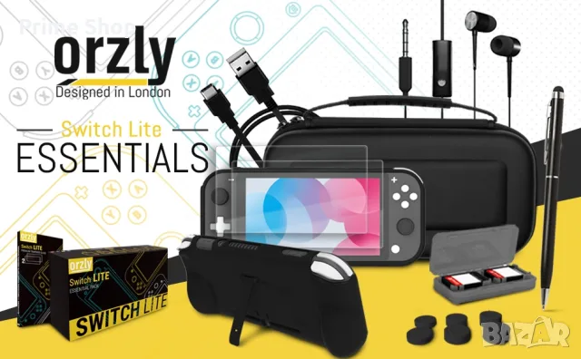 Комплект аксесоари Orzly Essentials за Nintendo Switch Lite (Coral), снимка 11 - Аксесоари - 56144141