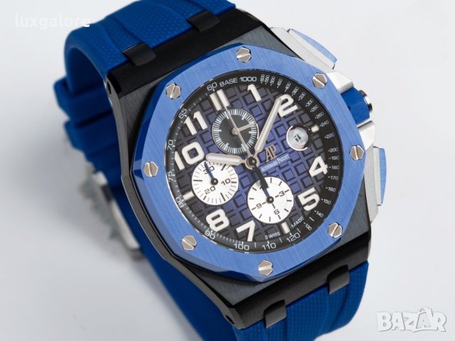 Мъжки часовник Audemars Piguet Royal Oak Offshore Blue с швейцарски механизъм, снимка 3 - Мъжки - 40995116