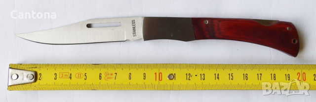 Нож сгъваем с дървена дръжка 89/199, снимка 3 - Ножове - 36231827