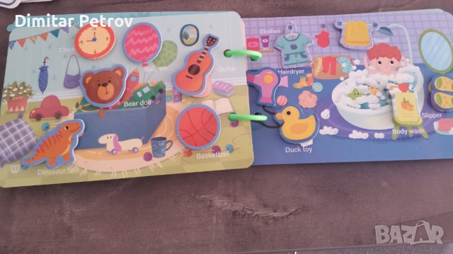 Монтесори Образователна тиха книжка, снимка 15 - Образователни игри - 42714956