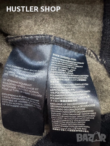 Мъжка вълнена жилетка TOMMY HILFIGER. Размер L, снимка 6 - Пуловери - 53471015