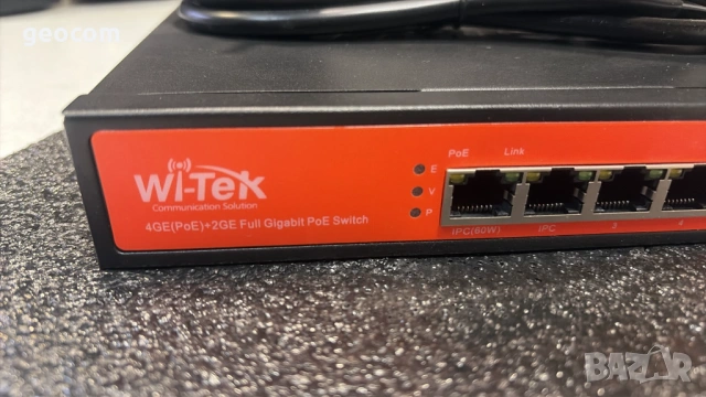 Wi-Tek WI-PS305G V.2 4GE(PoE)+2GE Full Gigabit PoW Switch, снимка 2 - Суичове - 53324157