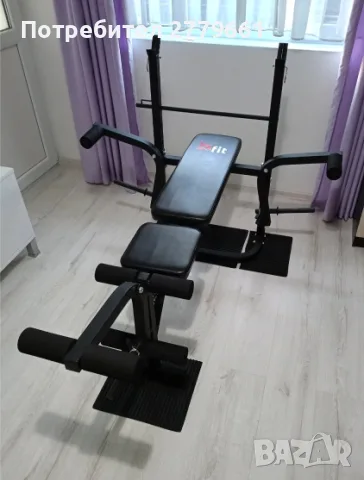 Фитнес лежанка марка Fit за домашни тренировки – регулируема