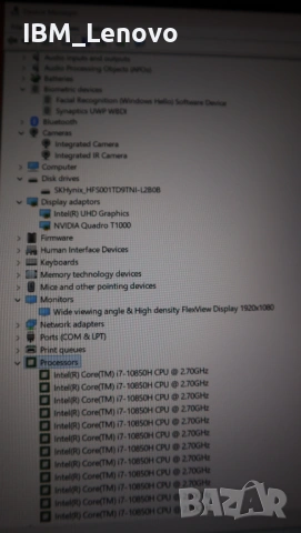 Lenovo ThinkPad P15 1 Gen NVIDIA T1000 15,6/ i7 10850H / 1TB NVMe/16GB, снимка 9 - Лаптопи за работа - 53580961