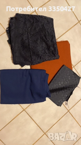 Продавам 4 големи парчета плат само по 9 лв за брой!, снимка 1