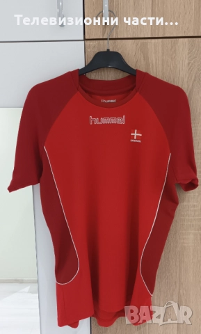 Футболна тениска фланелка на Дания Denmark Hummel RN NO. 104932 датски национален отбор размер S