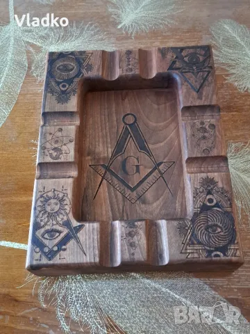 Дървен пепелник за пури , снимка 6 - Други - 36695379